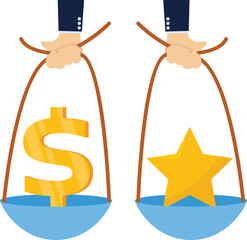 Social media illustration, business concept, web design

