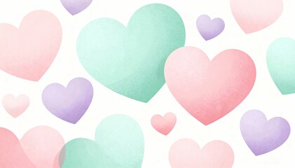 seamless background with hearts