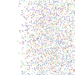 Colorful Dotted Texture on White Background &ndash; Modern Vector Confetti Comic Effect