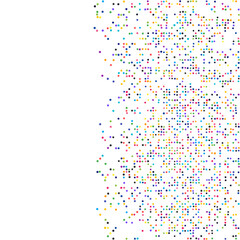 Colorful Dotted Texture on White Background &ndash; Modern Vector Confetti Comic Effect
