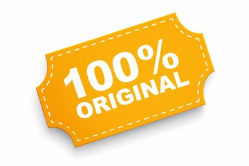Guarantee of authenticity with 100 percent original label