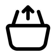 Fototapeta premium Grocery outline icon set