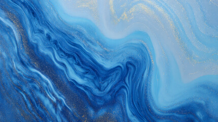 Obraz premium AbstractBlueFluidDesign