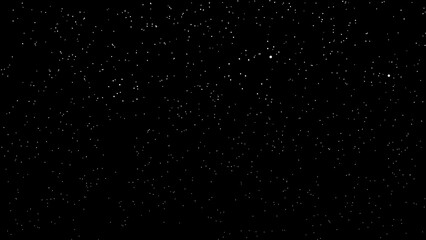 Obraz premium White Starry Dotted Texture on Black Background – Night Sky Space Vector Pattern
