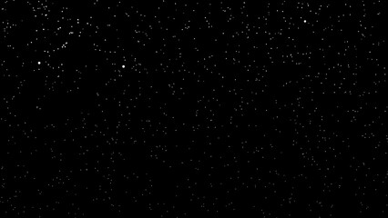 Obraz premium White Starry Dotted Texture on Black Background – Night Sky Space Vector Pattern