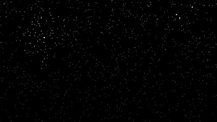 Obraz premium White Starry Dotted Texture on Black Background – Night Sky Space Vector Pattern