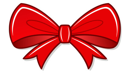 Vibrant red bow