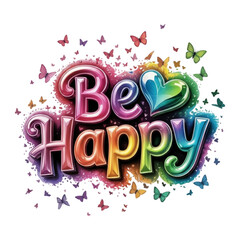 Obraz premium Be happy writing 