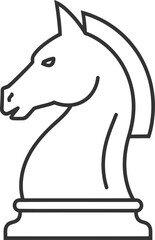 chess knight piece icon