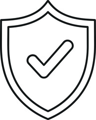 Shield icon with check mark symbol © MDPARVEZ