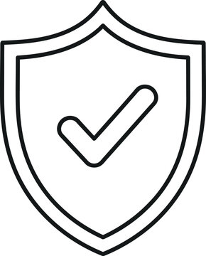 Shield icon with check mark symbol