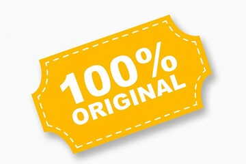 Guarantee of authenticity with 100 percent original label