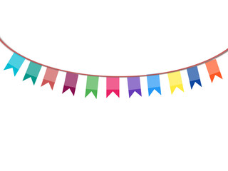 Festive Rainbow Party Pennants Perfect for Birthday Decorations and Joyous Event Announcements.