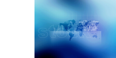 2d illustration Stock market online business concept. business Graph 

