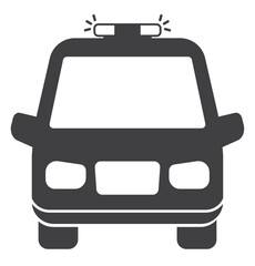 emergency ambulance car icon