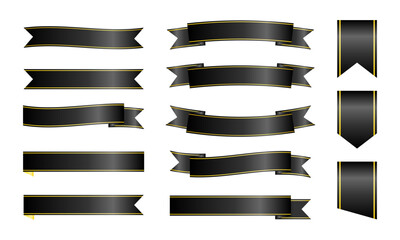 黒ベースで引き締めたモダンなリボン装飾集 © GoodLuckDesigns