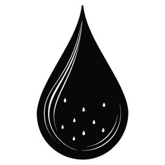 water drop vector illustration on white background
