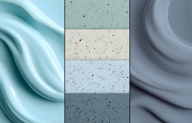 Soft Textures in Coordinated, Serene Color Palette