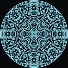 Decorative Mandala Pattern Art | Abstract Floral Geometry Ornament | Sacred Boho Symmetry Vector | Spiritual Decorative Artwork for Meditation and Interior Design