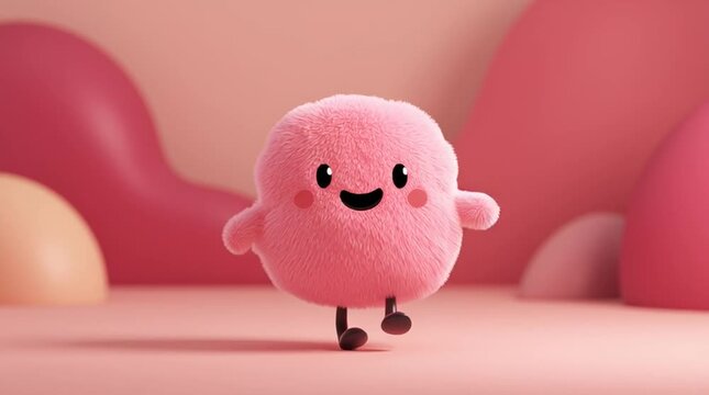 Friendly brand mascot gently bouncing in a calm idle loop, creating subtle motion that adds presence, warmth and approachability to modern branding, UI and digital communication.
