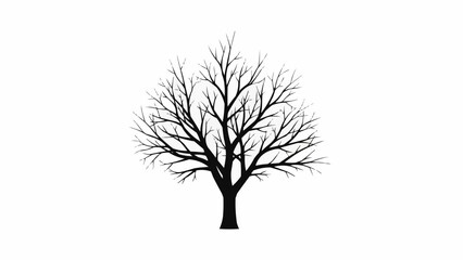 Obraz premium vector tree silhouette