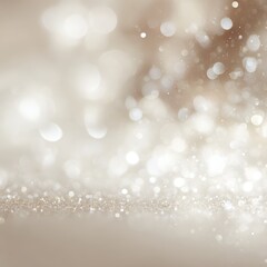 Obraz premium Christmas background with soft sparkle and neutral tones