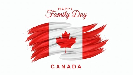 Happy family day celebration in canada