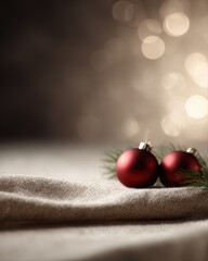 Christmas background with warm seasonal glow and clean composition