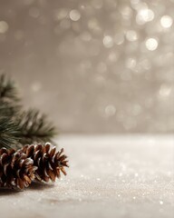 Christmas background with warm seasonal glow and clean composition