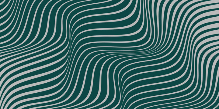 Water waves seamless pattern, vector curve lines abstract repeat tiling background, blue colored rhythmic waves.