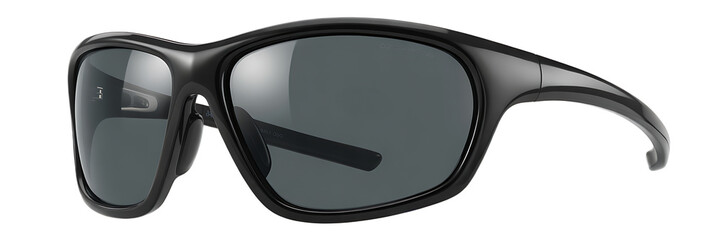 Wraparound sports shades featuring mirrored lenses and rubber nose pads. 
