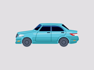 Business sedan car vector template isolated on white background ideal for design automotive advertising transport branding concept vehicle buying and dealership illustration