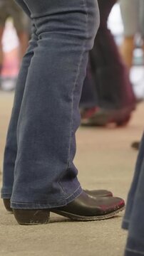 Legs Dance Wild West Line Dance slow motion