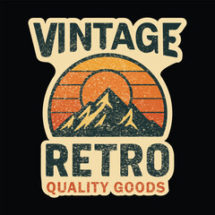 Vintage retro t shirt design