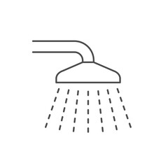 Fixed shower line outline icon
