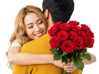 Two roll-up banner stands, one white and one black, isolated on transparent background