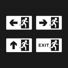 Set glyph icons of exit direction