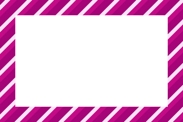 Christmas border frame. Merry Christmas Candy cane rectangle frame card elements decoration. New Year picture frame ribbon with red, white or green stripes. Vertical Christmas border frame.