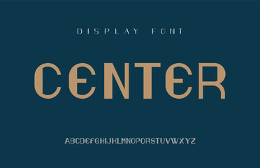 "Modern futuristic Techno Display Font, Bold Geometric Block Style Typeface For logos and Branding"