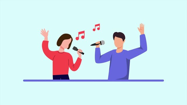 Animated video of goal school subject music. School Subject concept. Full length animation illustration. High quality&nbsp;4k&nbsp;footage