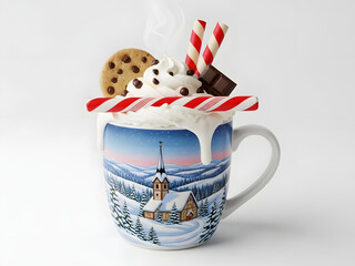 cup of milk and cookies