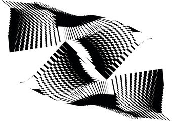 op art modern background, creative dynamic pattern, vector composition