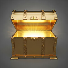 gold treasure chest