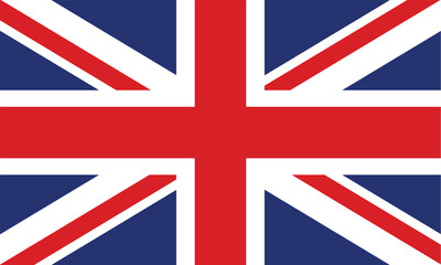 Detailed Graphic of the Iconic British Union Jack Flag