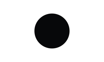 Minimalist Black Circle on a White Background