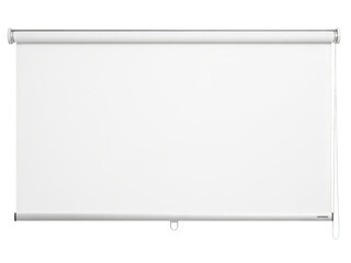 Obraz premium White roller blind isolated on transparent background