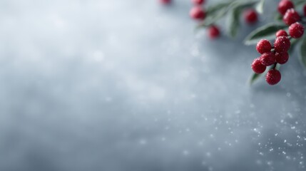 Holiday advertising background with clean layout, festive glow and clear focal space