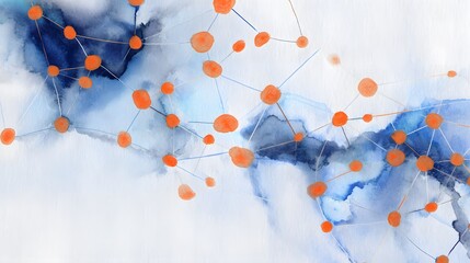 Futuristic digital network illustration showcasing modern innovation and data flow connections