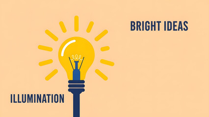 Bright light bulb illumination and creative thinking for business innovation future ideas digital transformation strategic solution and global technology startup growth success