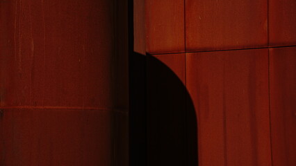 shadow texture on rusty metal as a background